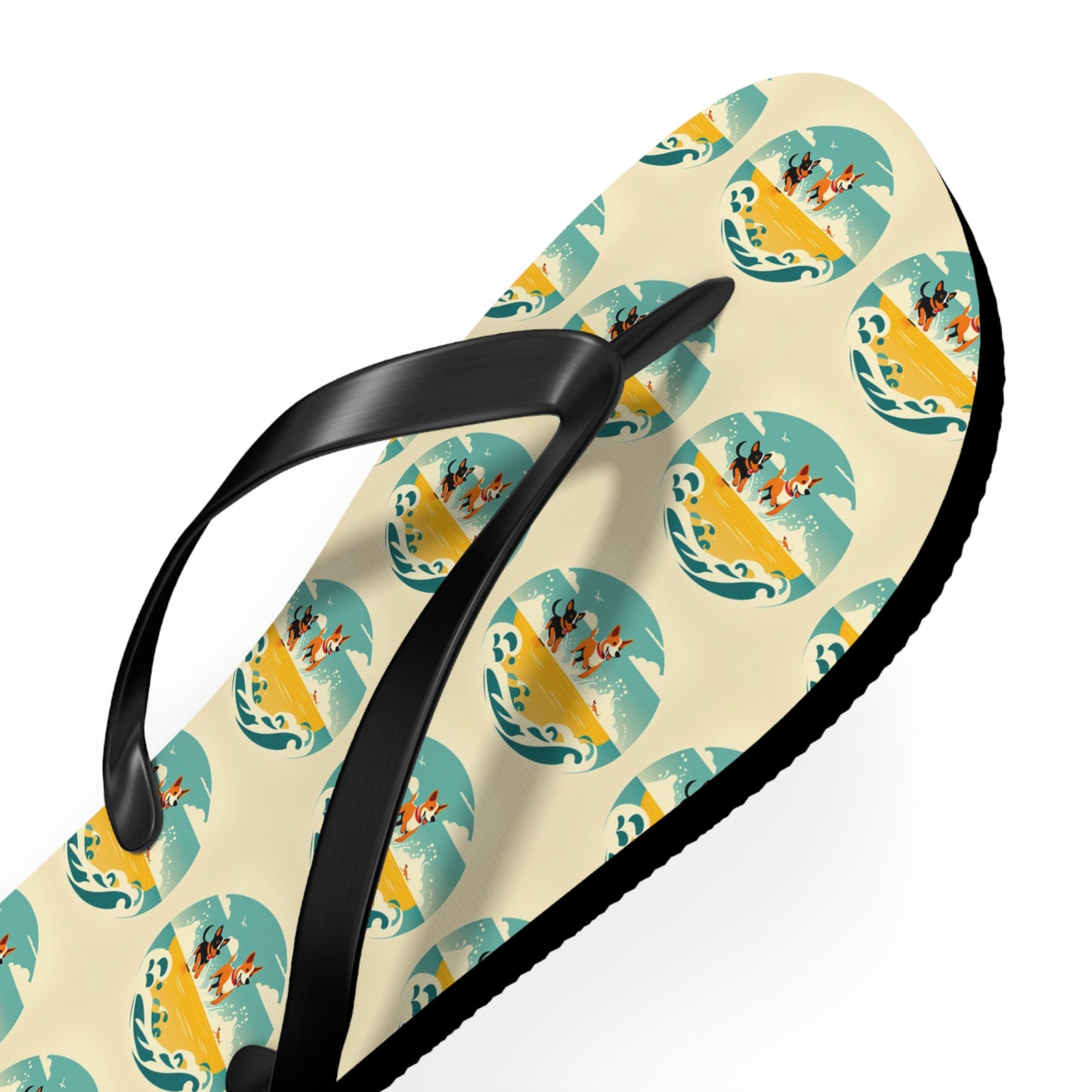 Flip Flops Dogs on a beach