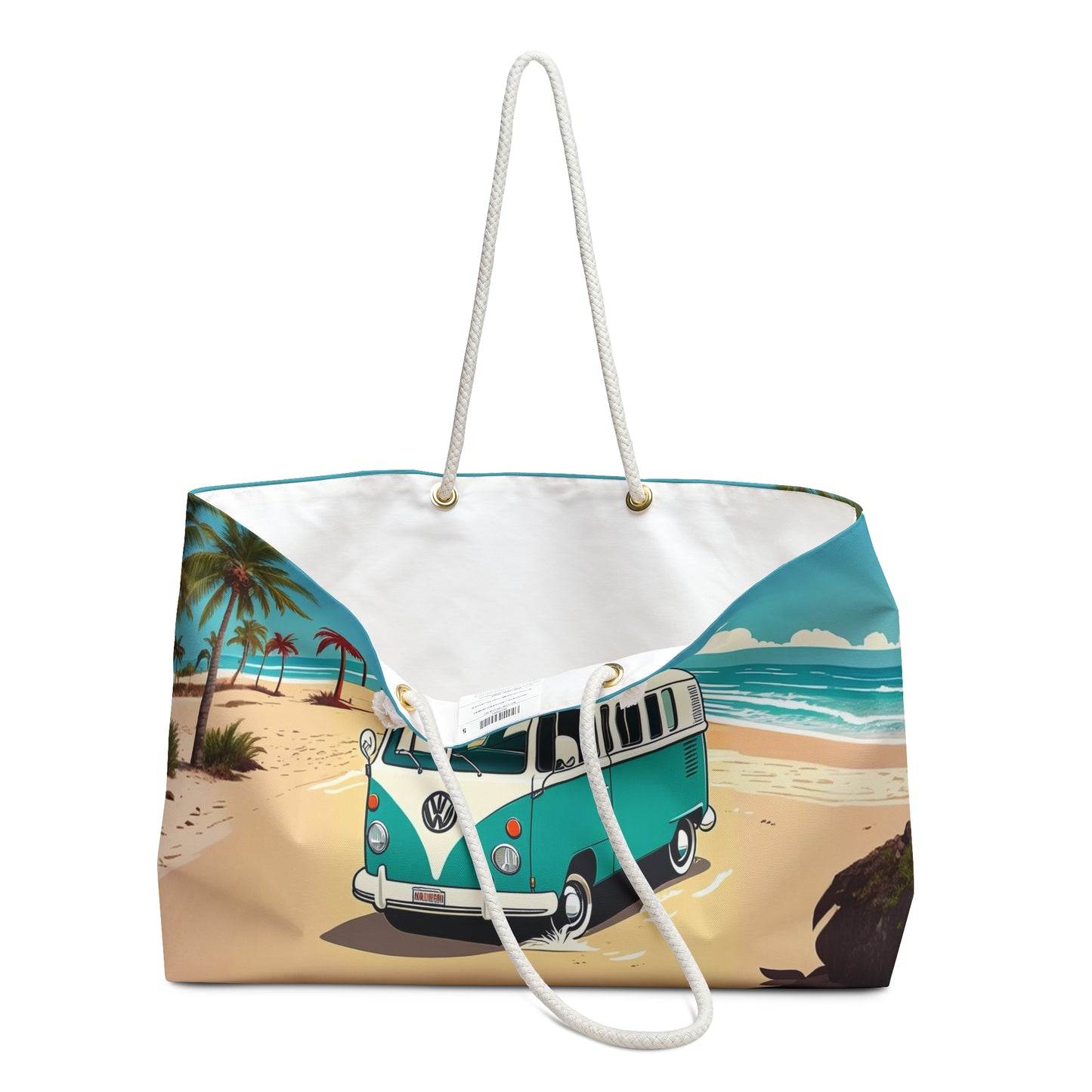 VW dog party at the beach Weekender Bag