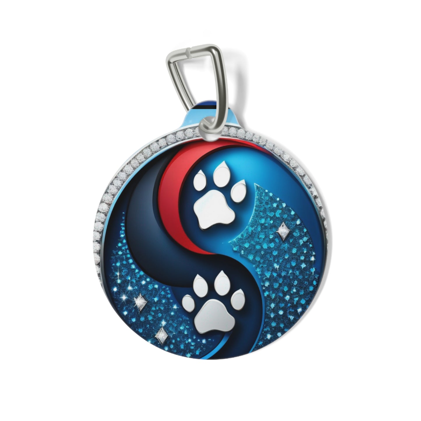Pet Tag yin yang dog paws