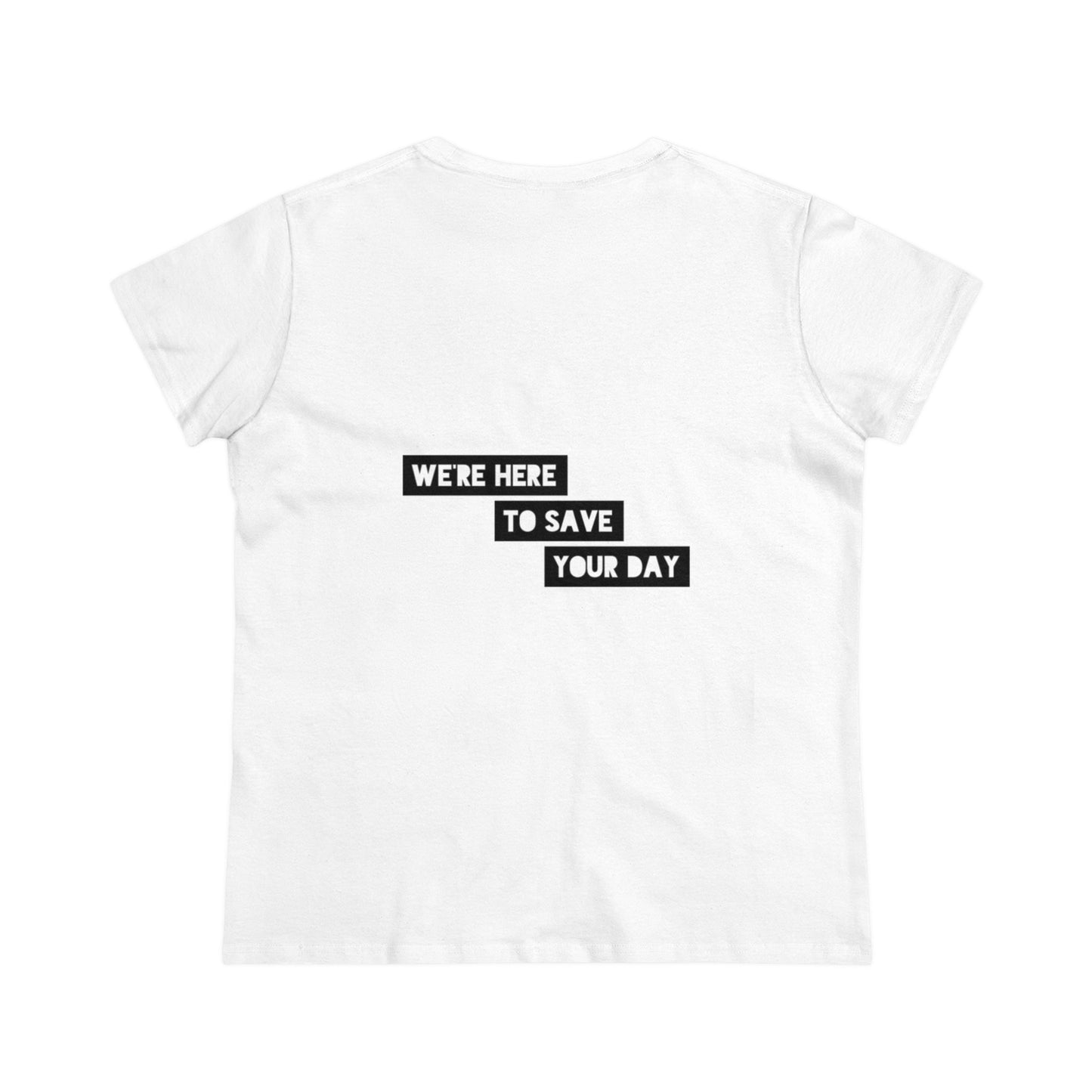 Skater girl Kristi Lou and Super Jinxydog, Women's Midweight Cotton Tee