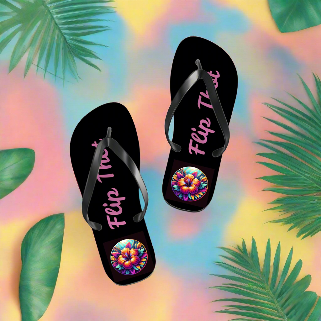 Colorful Floral Flip Flops - Summer Vibes & Fun Fashion