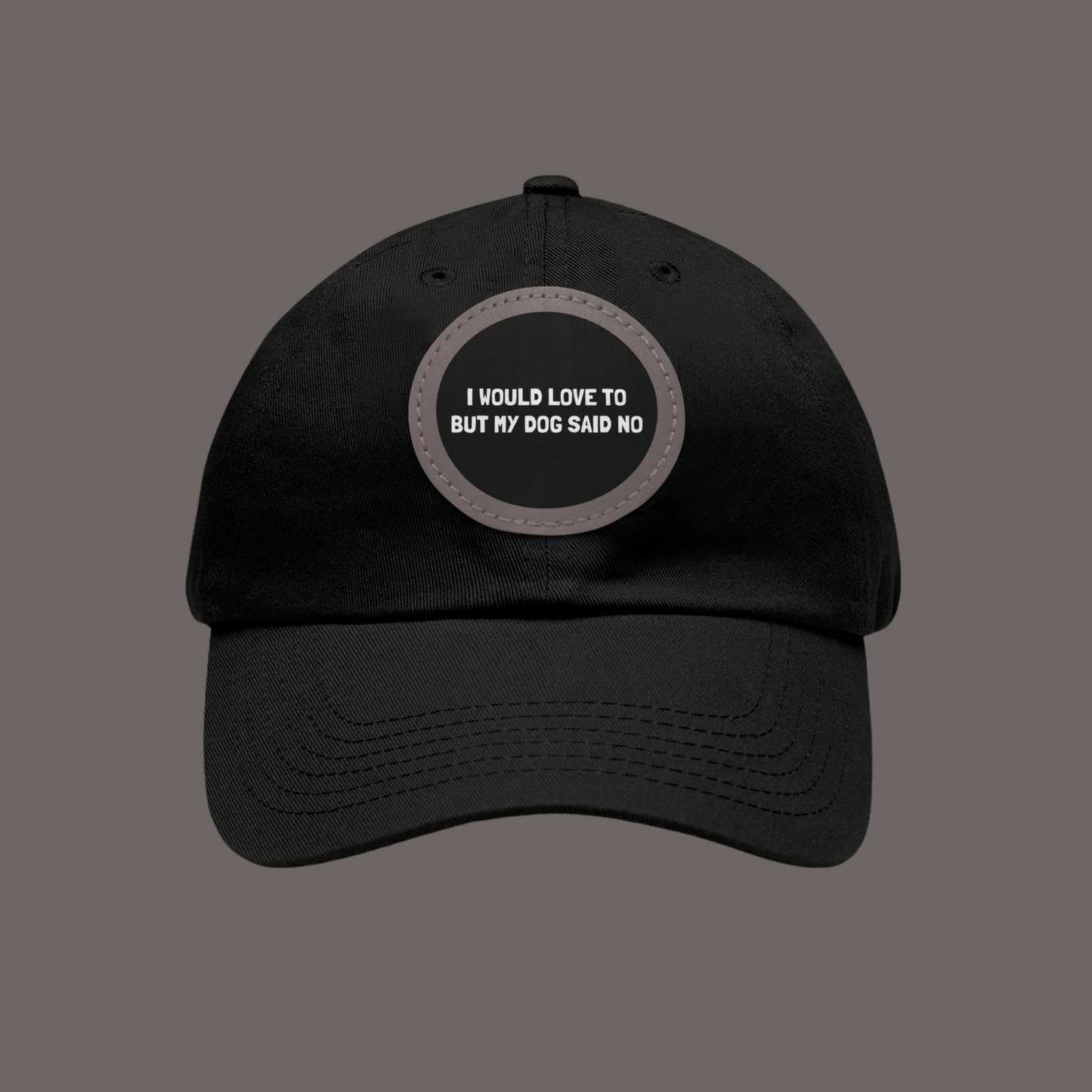 Unisex Cap Black, My Dog Said No Logo