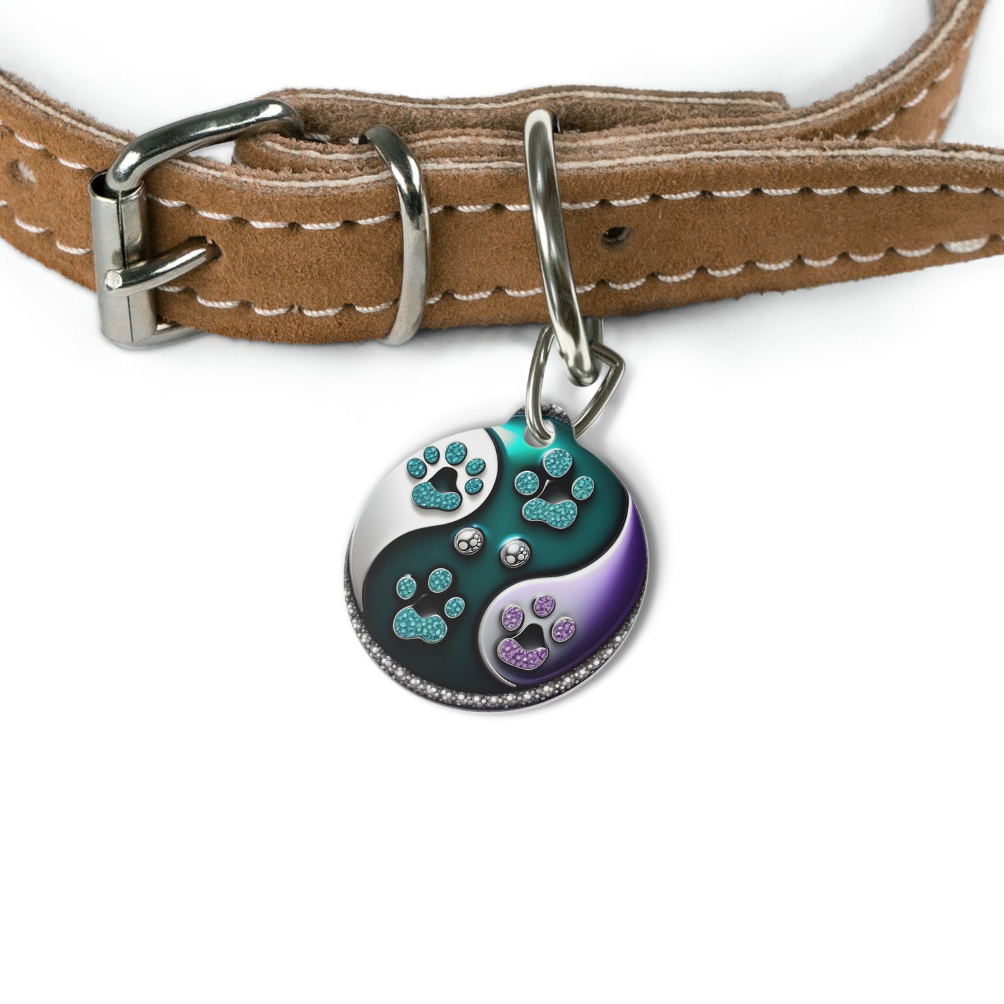 Pet Tag, Yin Yang Dog Paws